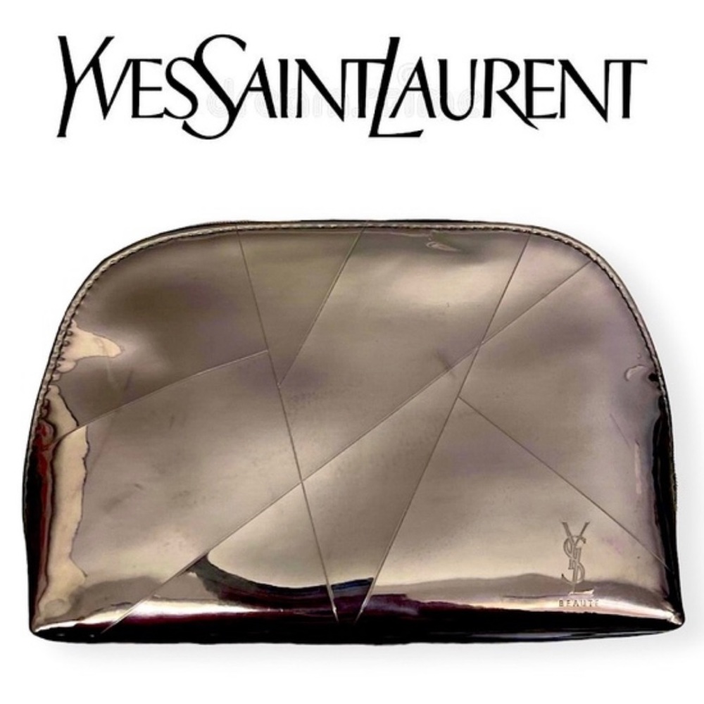 Yves Saint Laurent metallic Cosmetic Bag Case